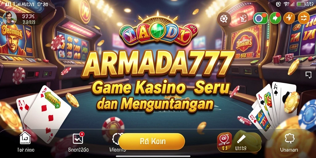 Tampilan menarik dari gameplay Kasino di ARMADA777 dengan berbagai pilihan permainan.