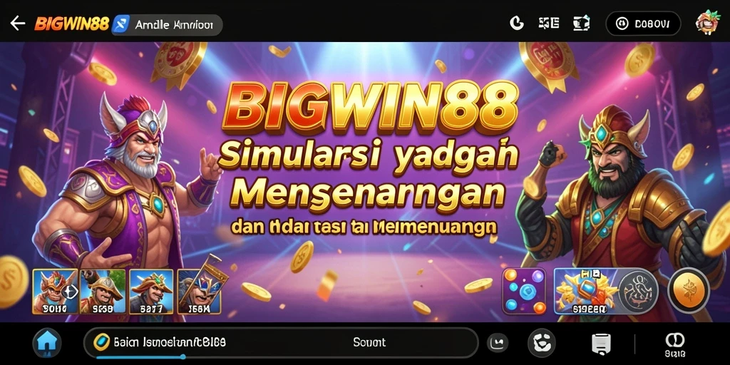 Tampilan gameplay menarik dari BIGWIN88 yang menampilkan simulasi mendebarkan.