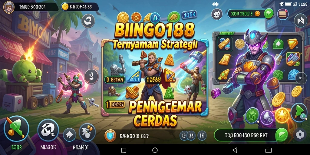 Tampilan utama gameplay BINGO188 yang penuh strategi dan tantangan.
