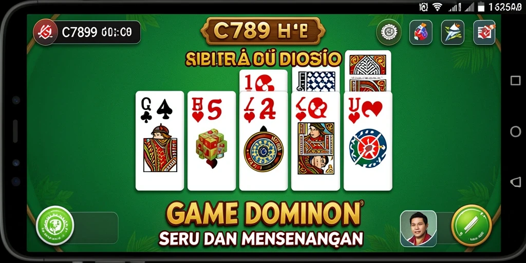 Screenshot utama C789 menampilkan gameplay seru dan interaktif dalam permainan Domino.