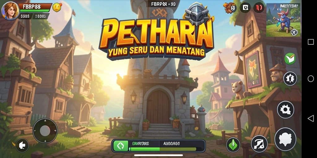 Tampilan gameplay menara pertahanan yang seru di FBRP88.