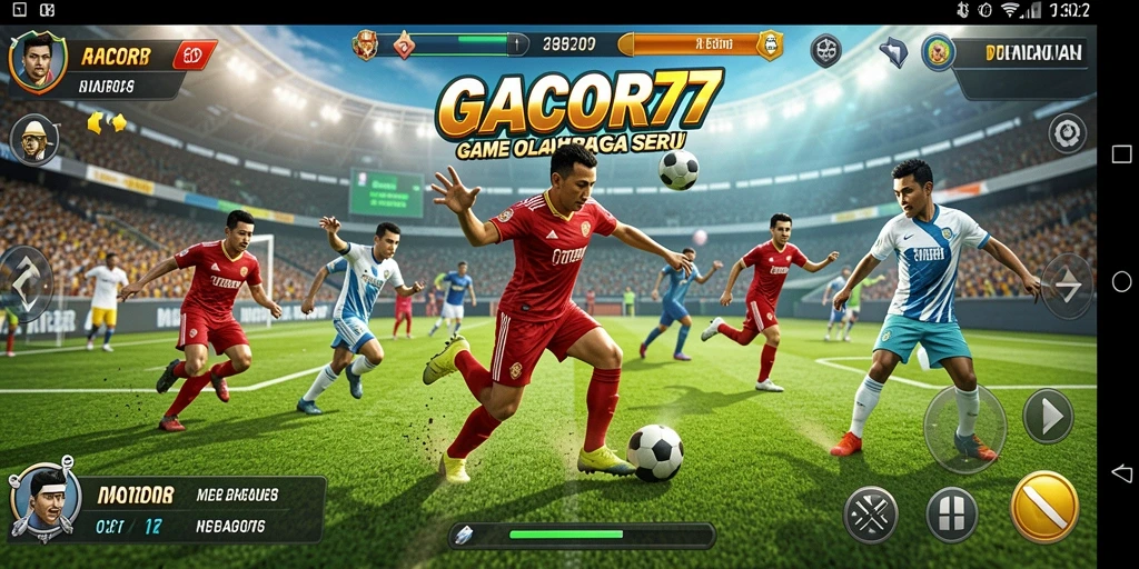 Tampilan menarik dari gameplay GACOR77 yang penuh aksi olahraga.