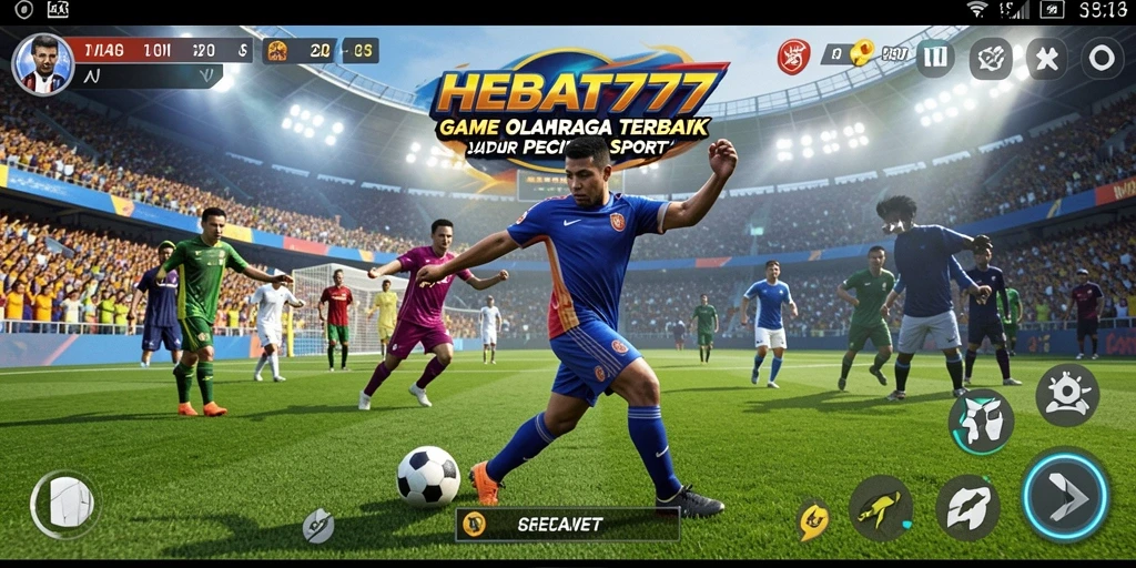Screenshot HEBAT777 menampilkan pemain sedang bertanding dalam laga olahraga.