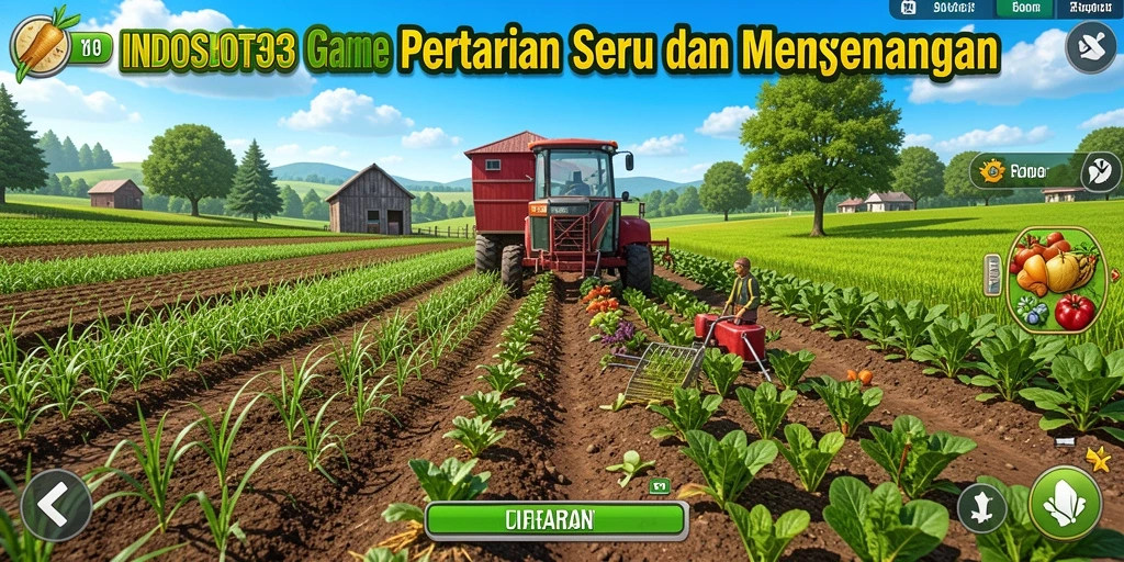 Screenshot gameplay INDOSLOT303 menampilkan aksi bercocok tanam yang seru.