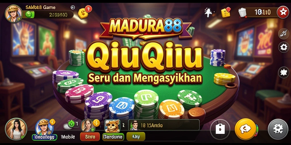 Tampilan gameplay menarik dari MADURA88 saat bermain QiuQiu.