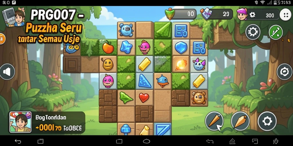 Screenshot PRG007 menampilkan gameplay Puzzle menarik dan menantang.