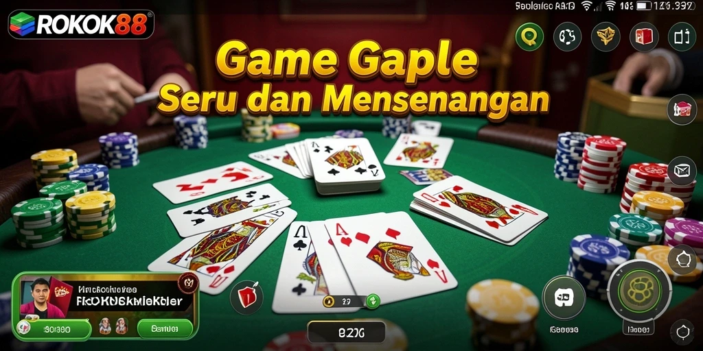Tampilan gameplay seru dan interaktif dari ROKOK88.