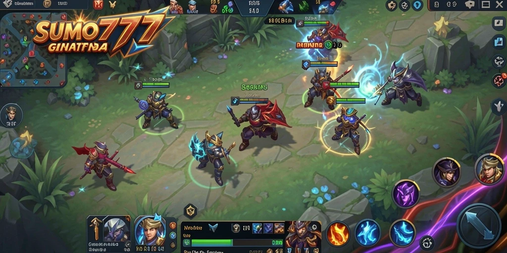 Screenshot menampilkan aksi seru dalam permainan MOBA.