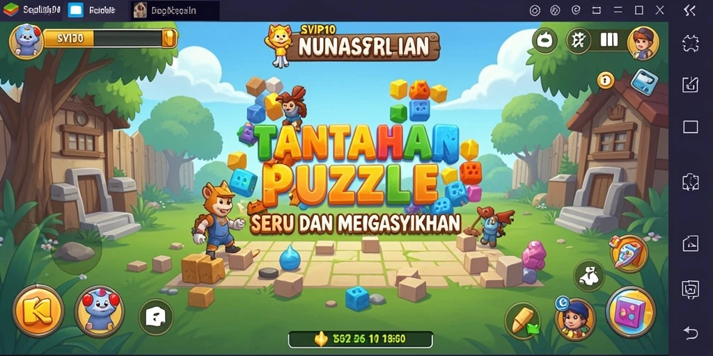 Tangkapan layar permainan SVIP10 yang menunjukkan gameplay Puzzle yang menarik.