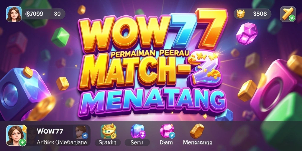 Tangkapan layar utama WOW77 menampilkan gameplay seru dan dinamis.