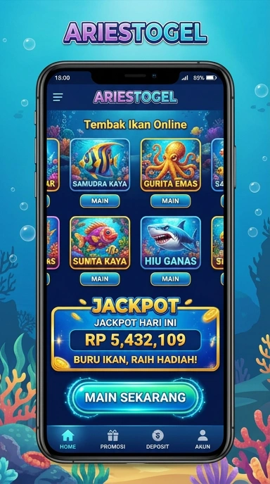 Screenshot dari aplikasi ariestogel yang menunjukkan keandalannya.